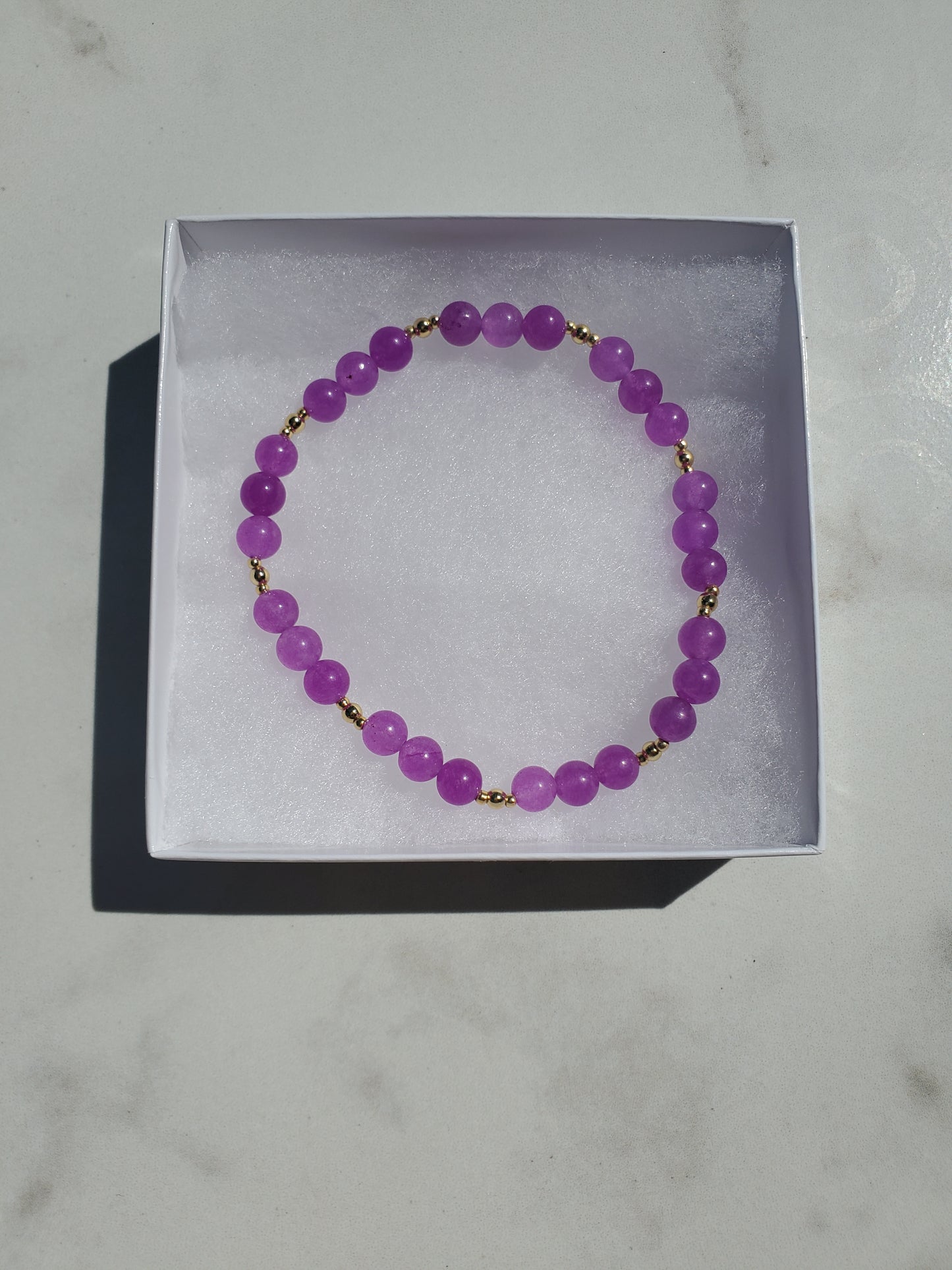 Purple Jade Bracelet