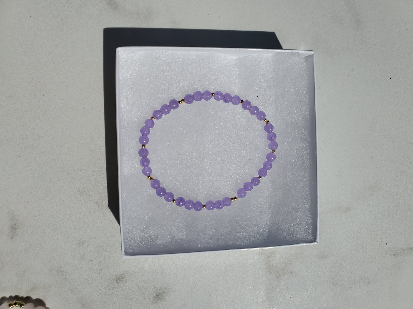 Purple Jade Bracelet