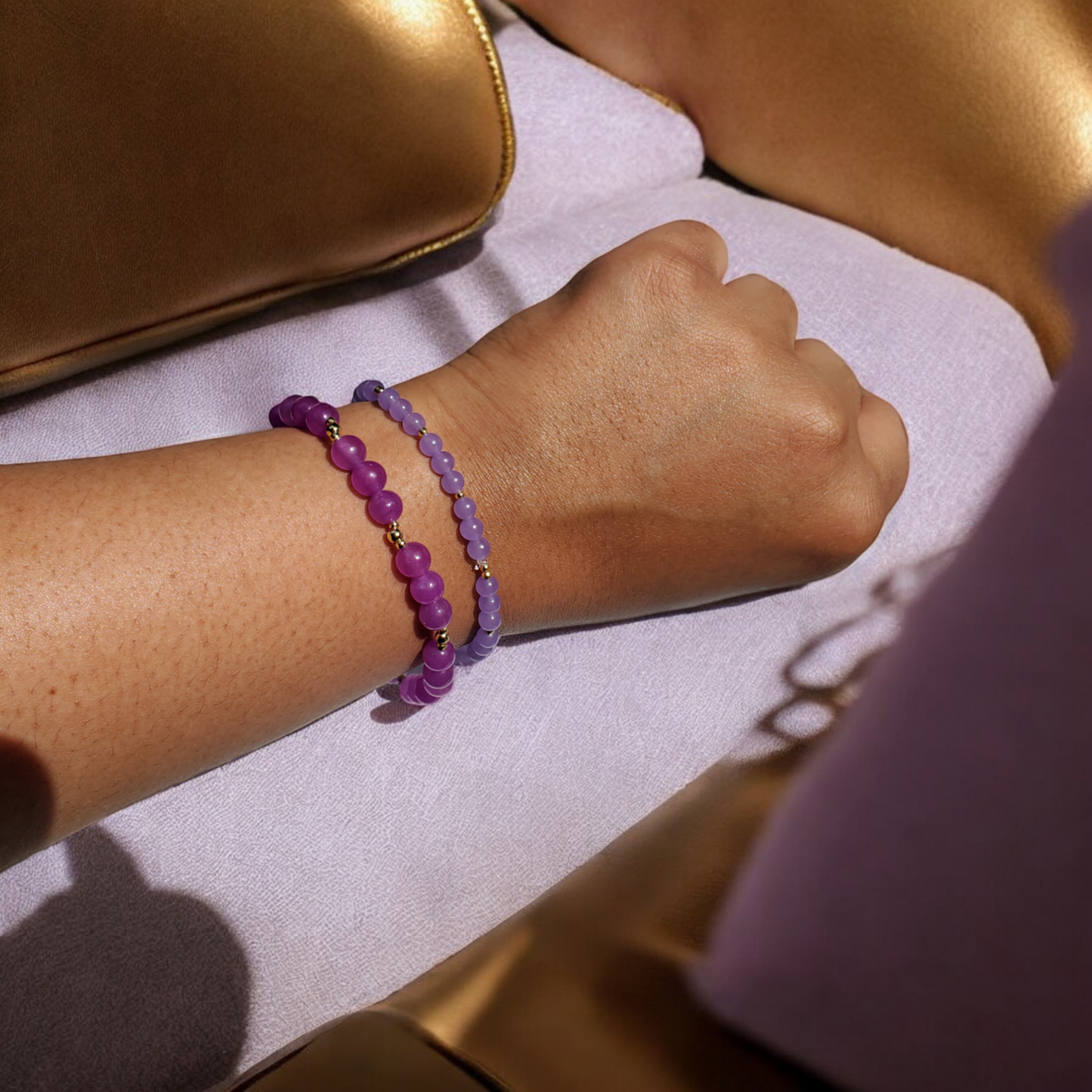 Purple Jade Bracelet