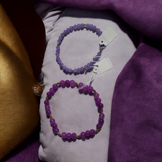 Purple Jade Bracelet